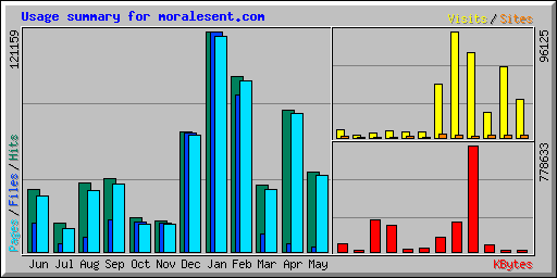 Usage summary for moralesent.com